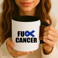 F*ck Colon Cancer Fight Logo Coffee Mug thumb 3