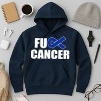 F*ck Colon Cancer Fight Logo Hoodie thumb 3