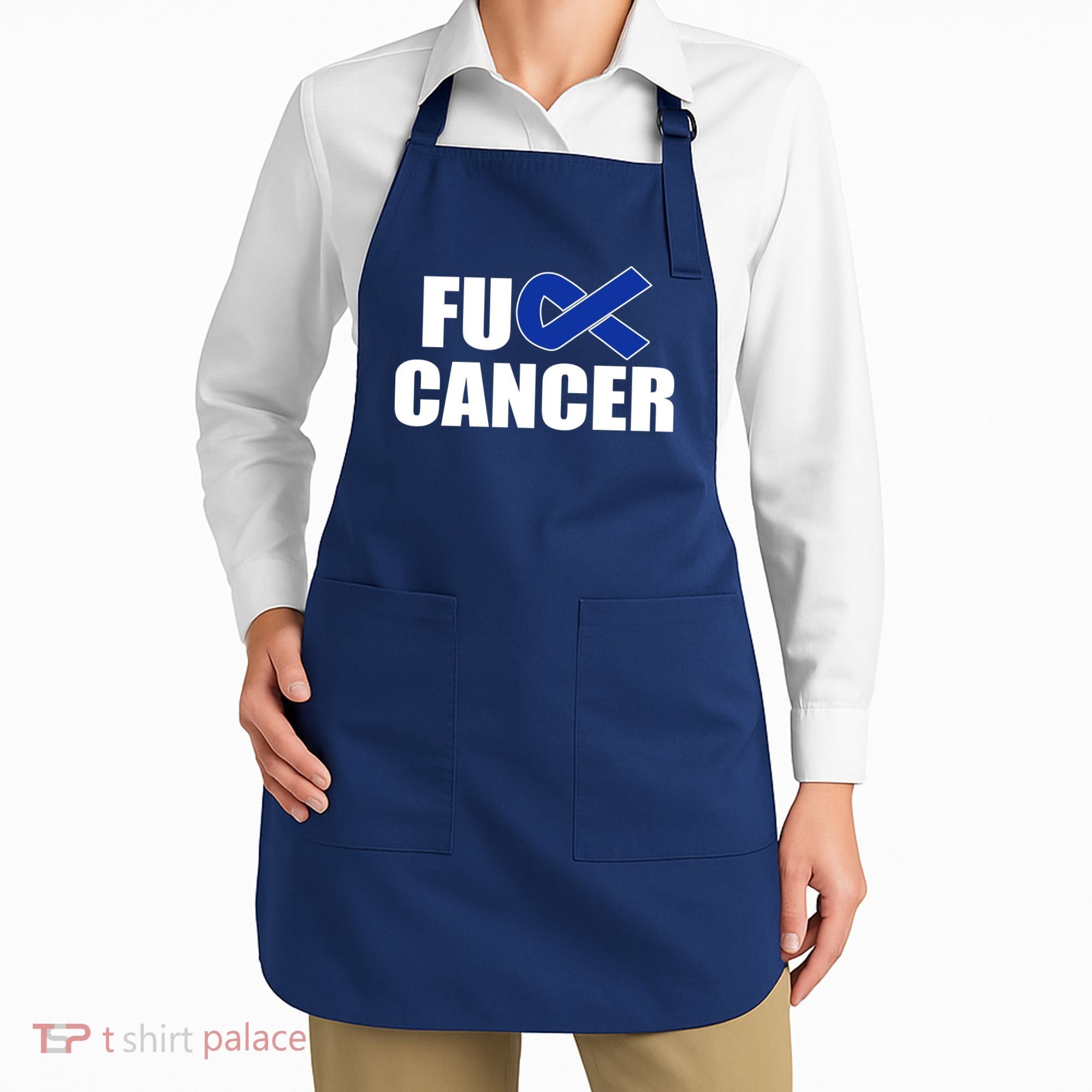 F*ck Colon Cancer Fight Logo Apron