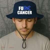 F*ck Colon Cancer Fight Logo Bucket Hat thumb 2
