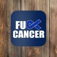 F*ck Colon Cancer Fight Logo Coaster thumb 0