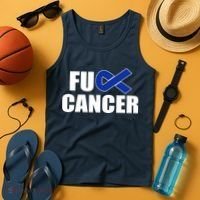 F*ck Colon Cancer Fight Logo Tank Top thumb 4