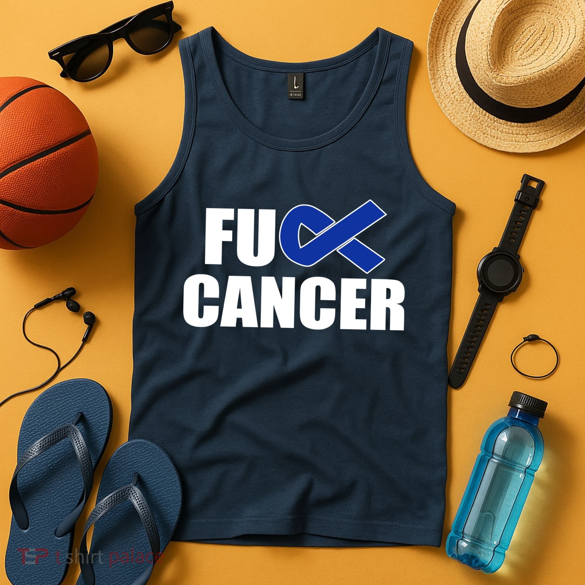 F*ck Colon Cancer Fight Logo Tank Top