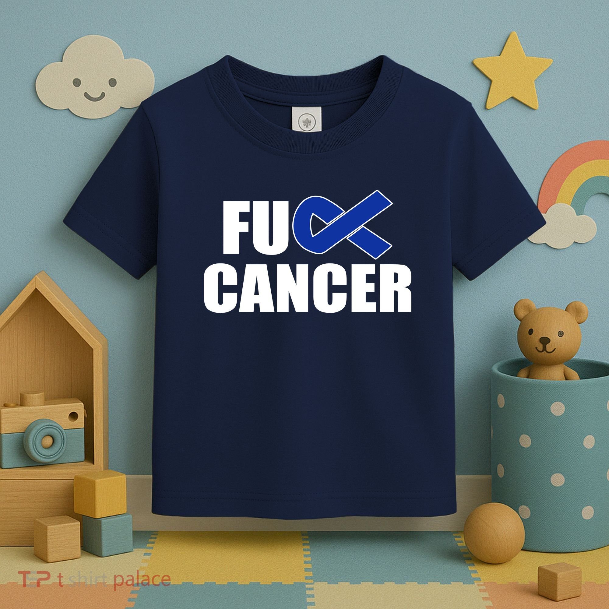 F*ck Colon Cancer Fight Logo Toddler T-Shirt