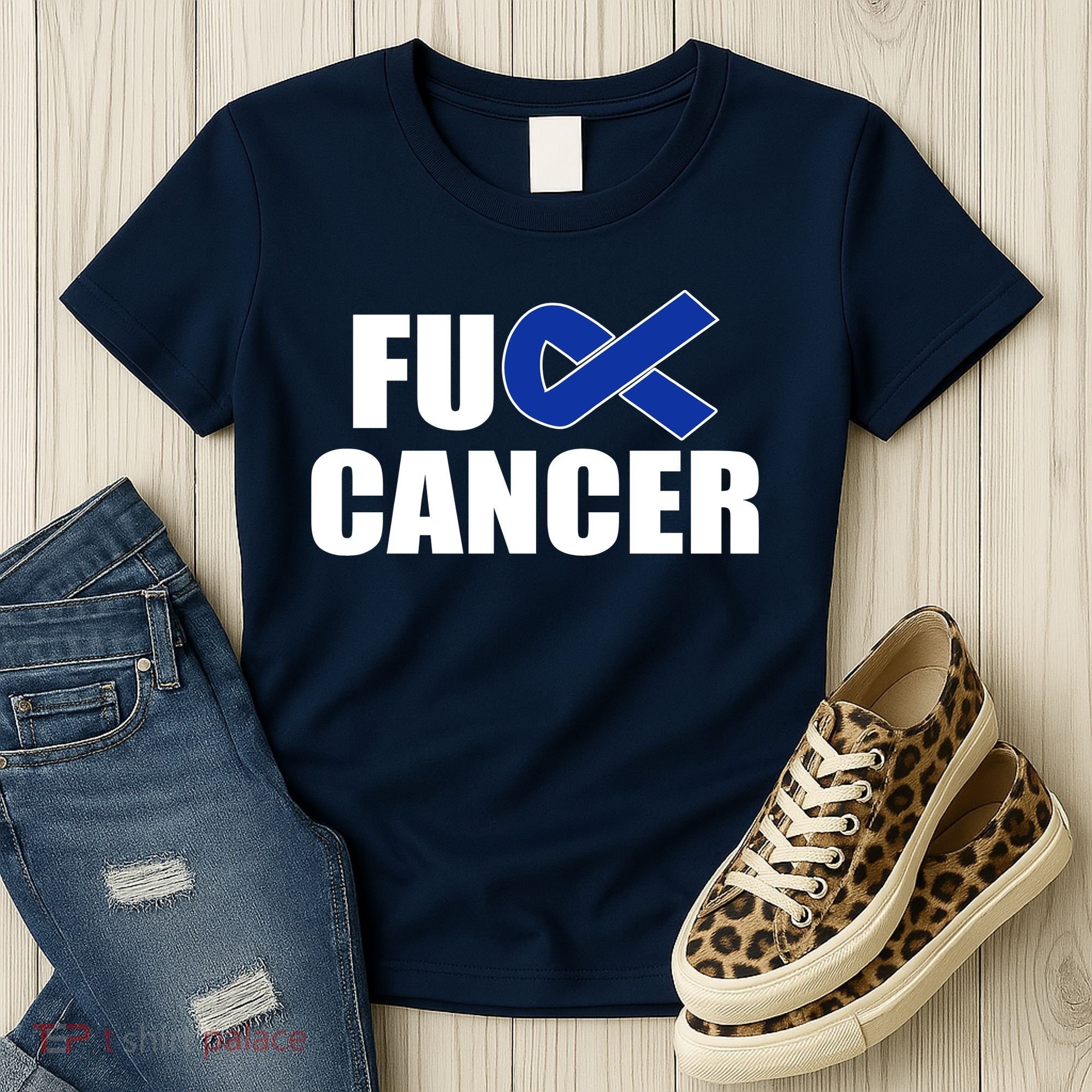 F*ck Colon Cancer Fight Logo Women's T-Shirt