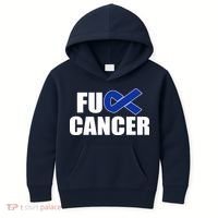 F*ck Colon Cancer Fight Logo Kids Hoodie thumb 0