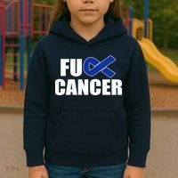 F*ck Colon Cancer Fight Logo Kids Hoodie thumb 3