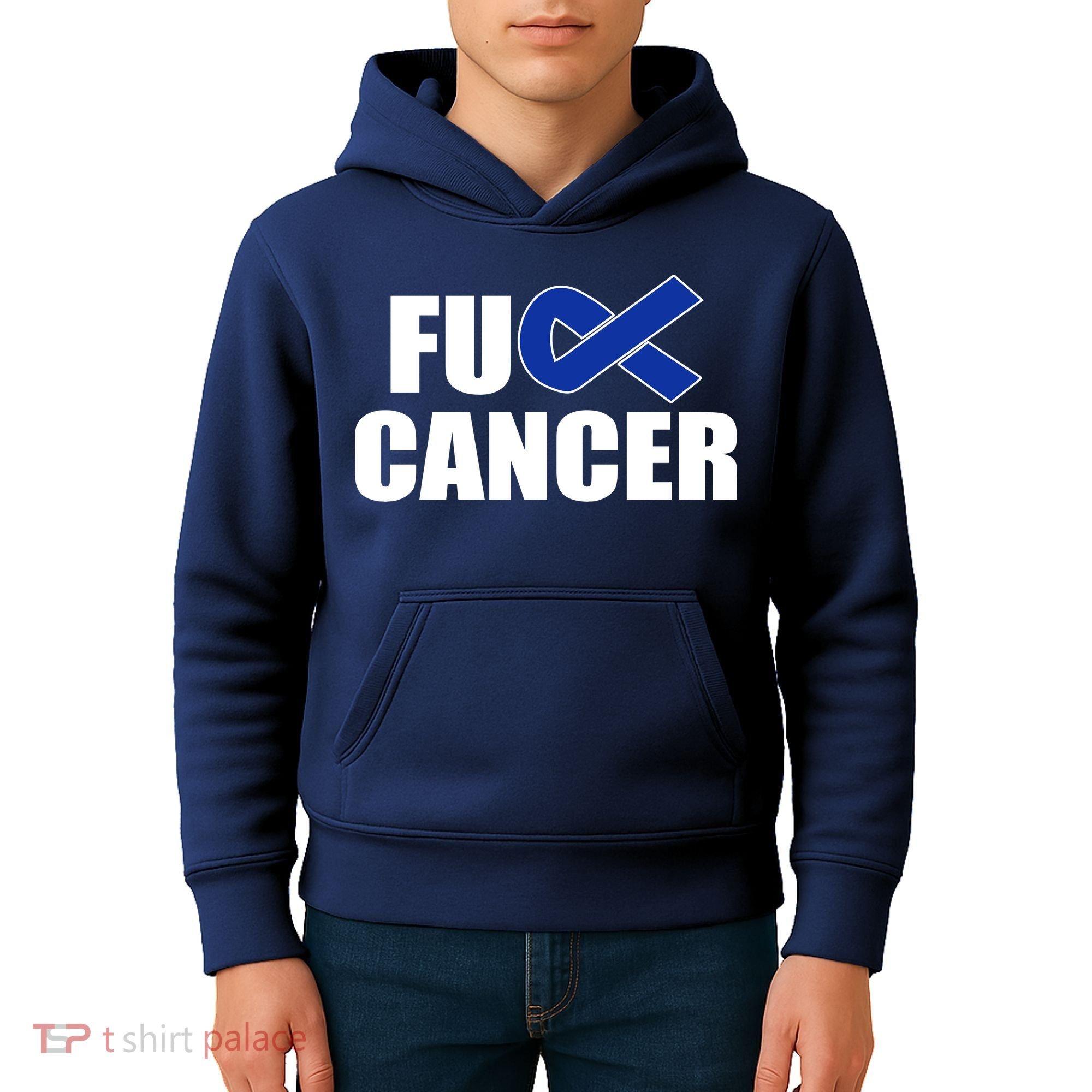 F*ck Colon Cancer Fight Logo Kids Hoodie