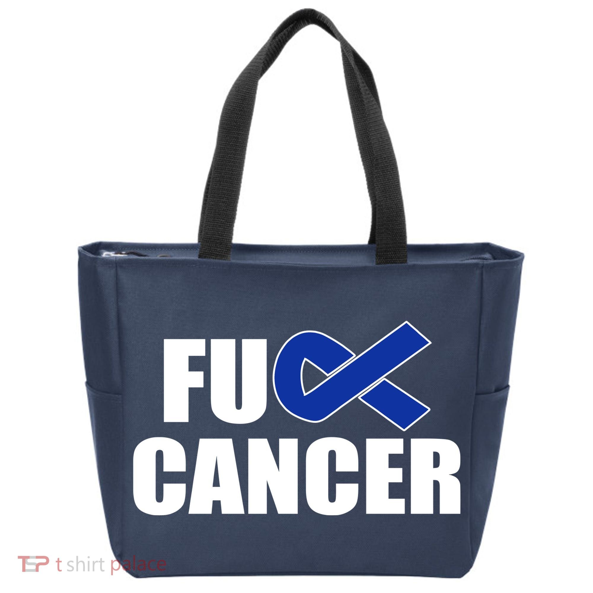 F*ck Colon Cancer Fight Logo Tote Bag