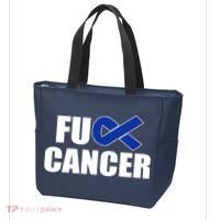 F*ck Colon Cancer Fight Logo Tote Bag thumb 3