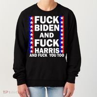 F*ck Kamala Harris and F Joe Biden Women's Sweatshirt thumb 0