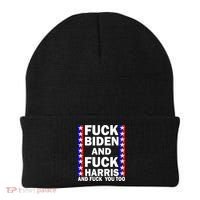 F*ck Kamala Harris and F Joe Biden Beanie thumb 0