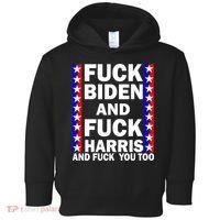 F*ck Kamala Harris and F Joe Biden Toddler Hoodie thumb 0