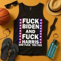 F*ck Kamala Harris and F Joe Biden Tank Top thumb 4