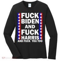 F*ck Kamala Harris and F Joe Biden Women's Long Sleeve Shirt thumb 0