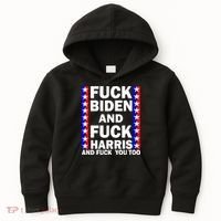 F*ck Kamala Harris and F Joe Biden Kids Hoodie thumb 0