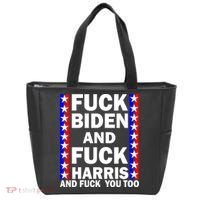 F*ck Kamala Harris and F Joe Biden Tote Bag thumb 0
