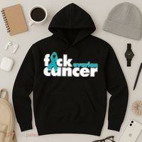 F*ck Ovarian Cancer Hoodie thumb 3