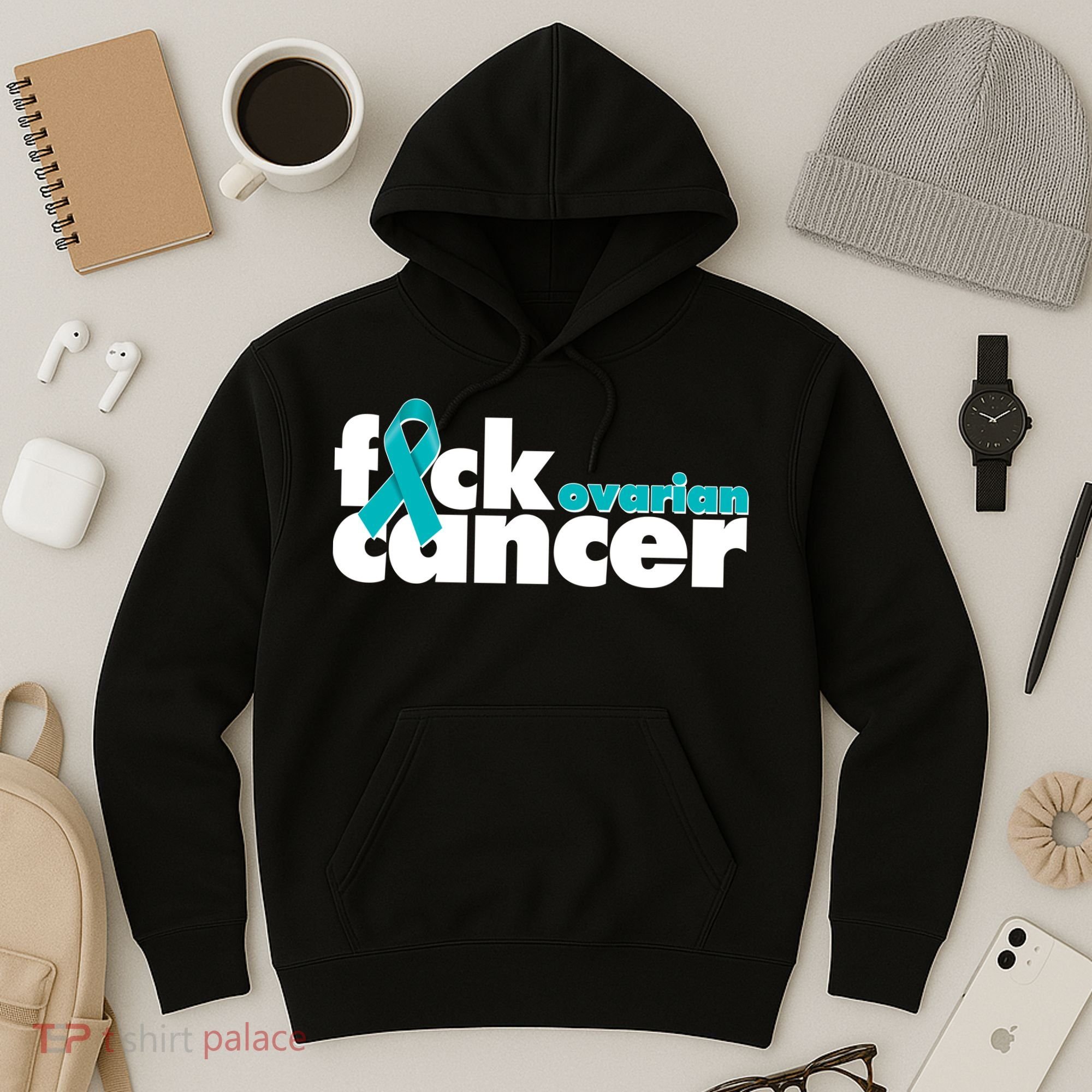 F*ck Ovarian Cancer Hoodie