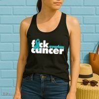 F*ck Ovarian Cancer Women's Tank Top thumb 2