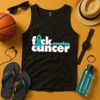 F*ck Ovarian Cancer Tank Top thumb 4