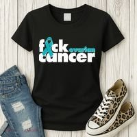 F*ck Ovarian Cancer Women's T-Shirt thumb 3