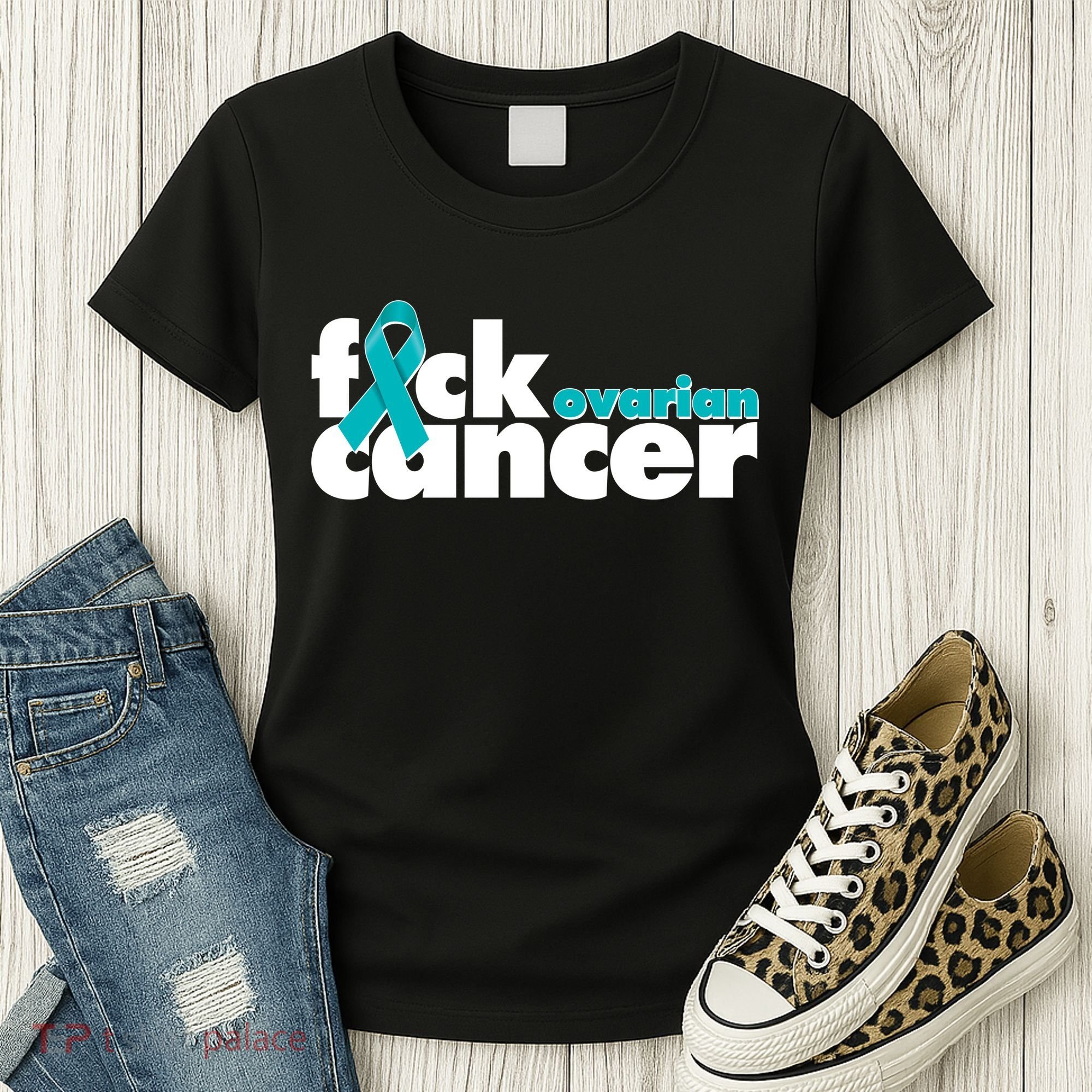 F*ck Ovarian Cancer Women's T-Shirt