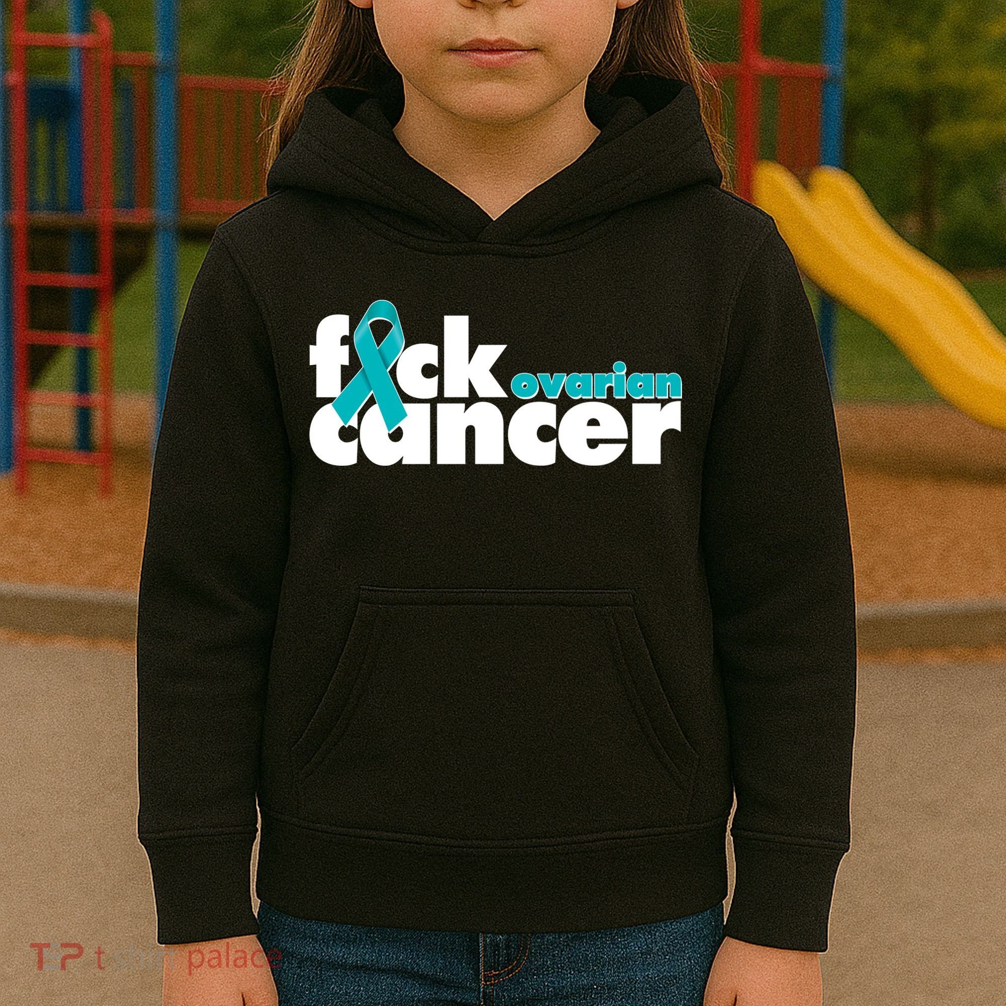 F*ck Ovarian Cancer Kids Hoodie
