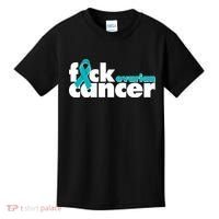 F*ck Ovarian Cancer Kids T-Shirt thumb 0