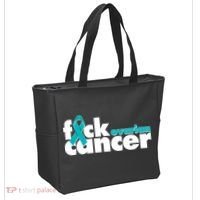 F*ck Ovarian Cancer Tote Bag thumb 2