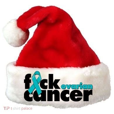 F*ck Ovarian Cancer Santa Hat