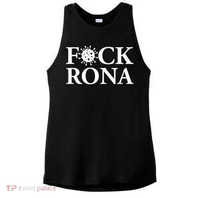 F*ck Rona Ladies PosiCharge Tri-Blend Wicking Tank