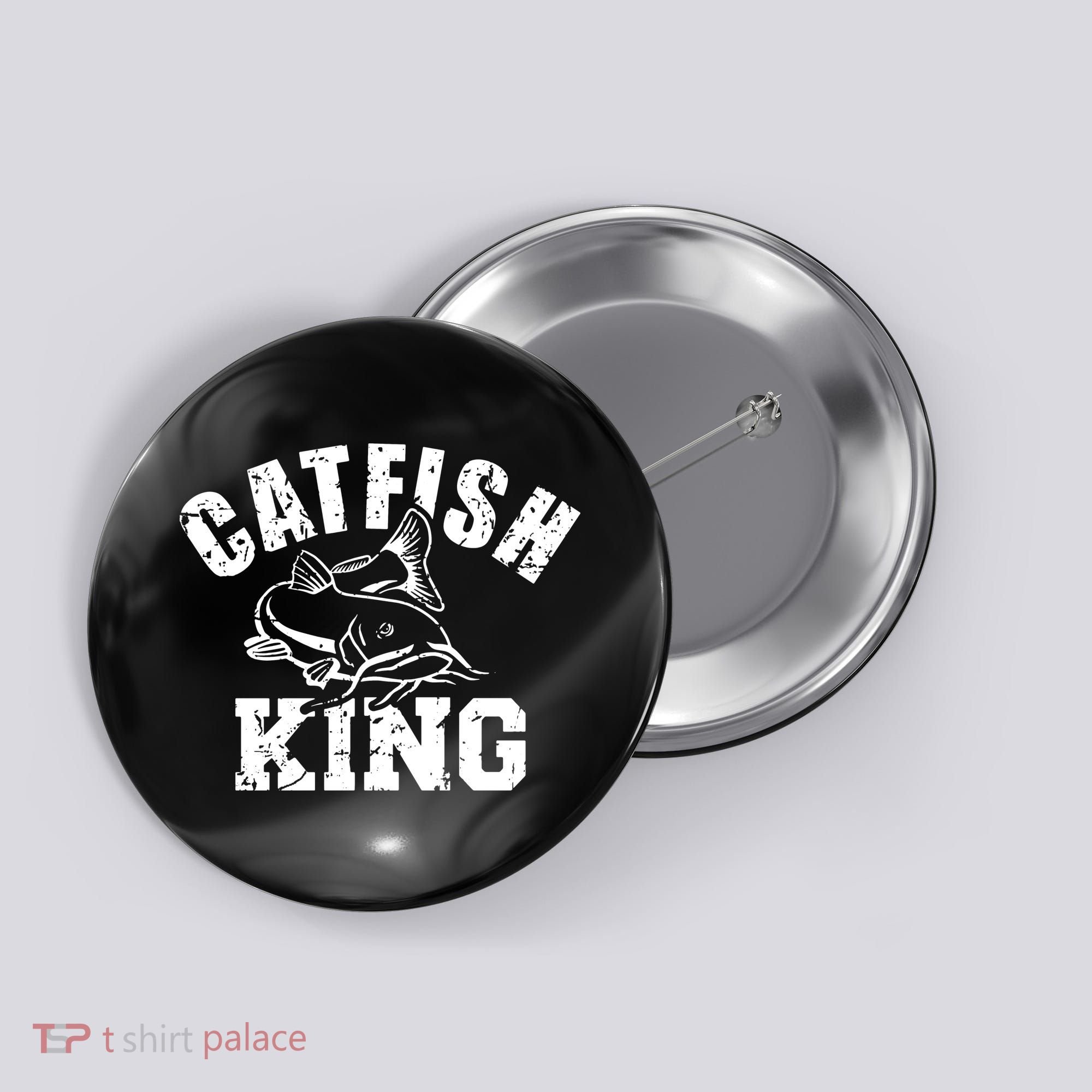 Fishing Catfish King Button