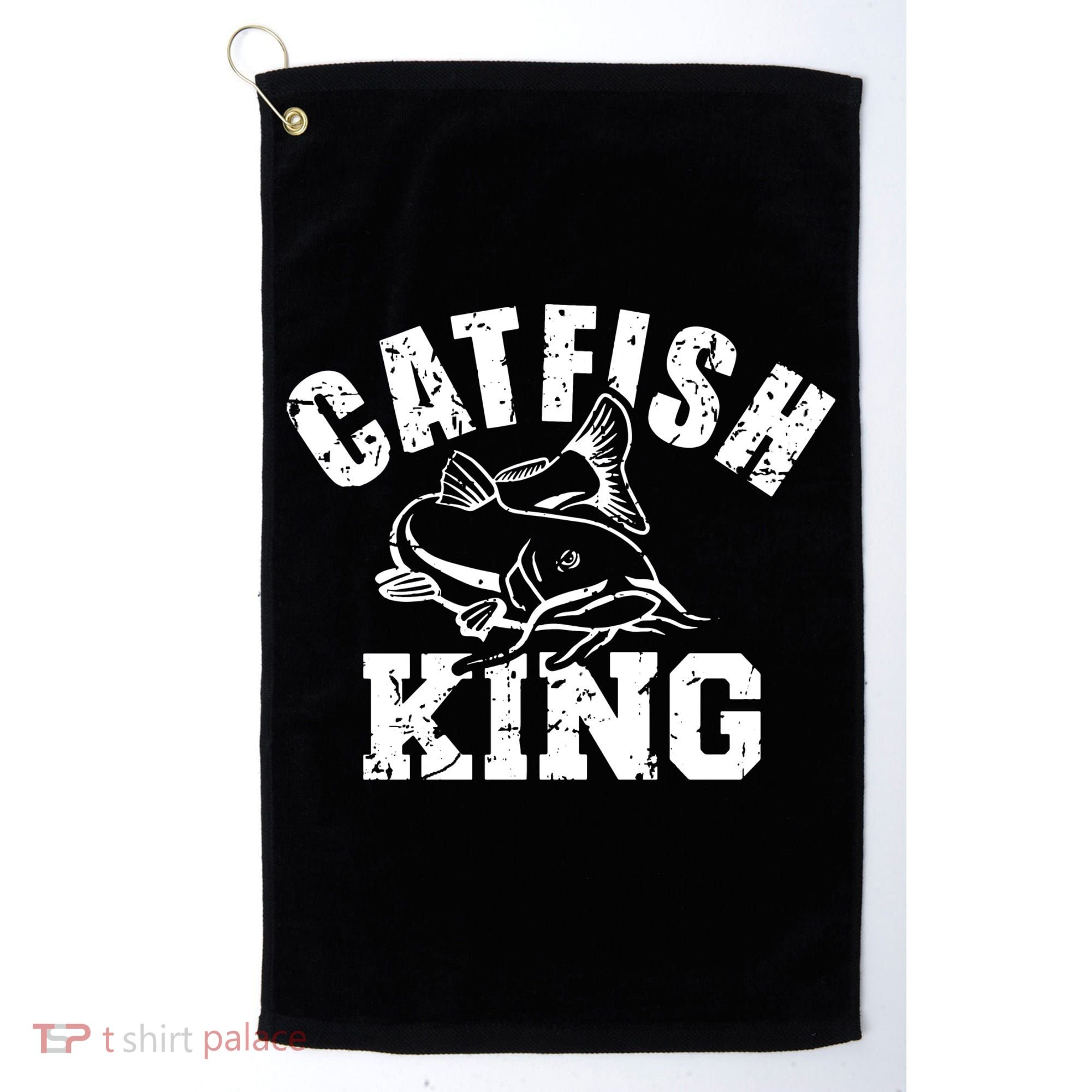 Fishing Catfish King Golf Towel