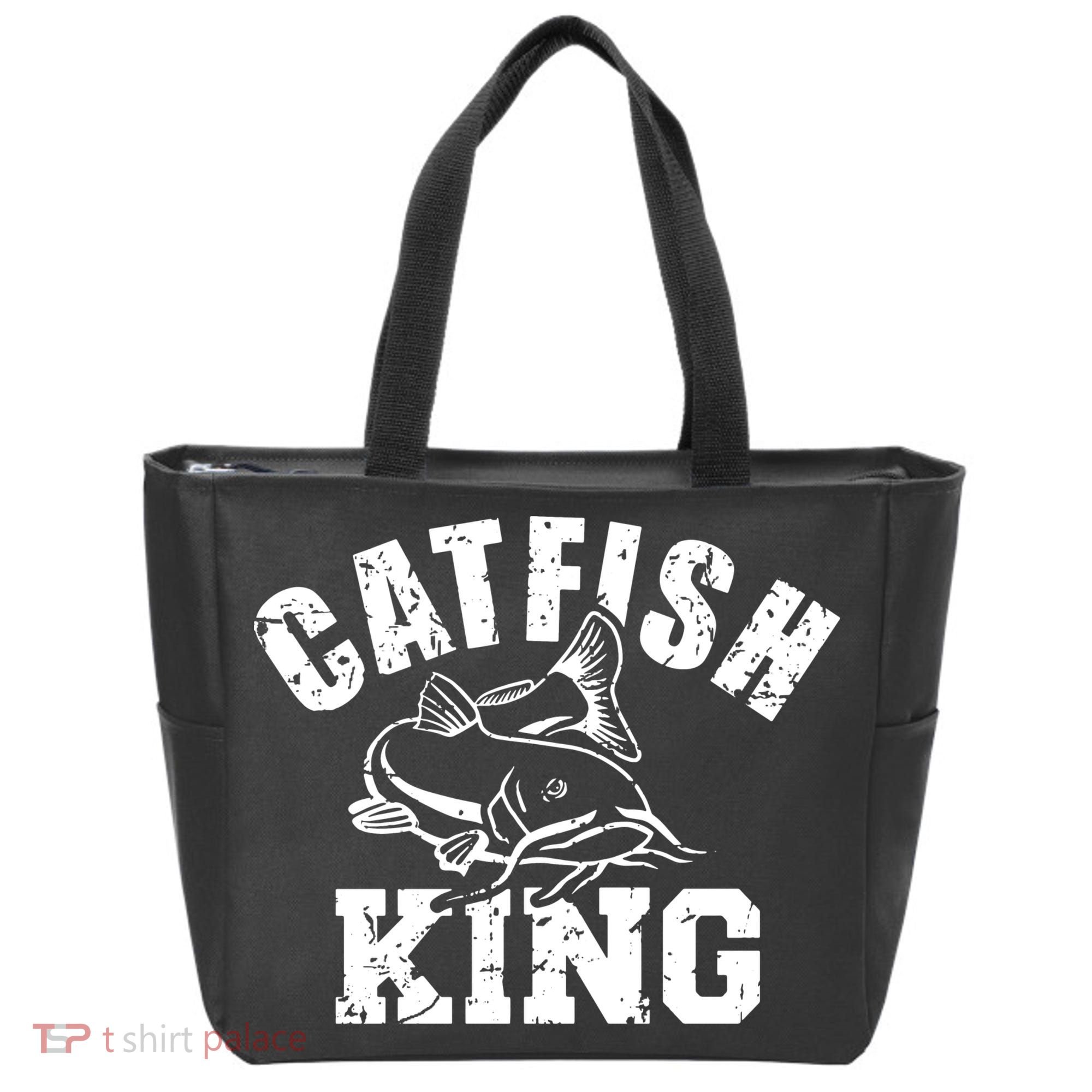 Fishing Catfish King Tote Bag