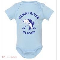 Fishing Club Kenai River Alaska Baby Bodysuit thumb 0