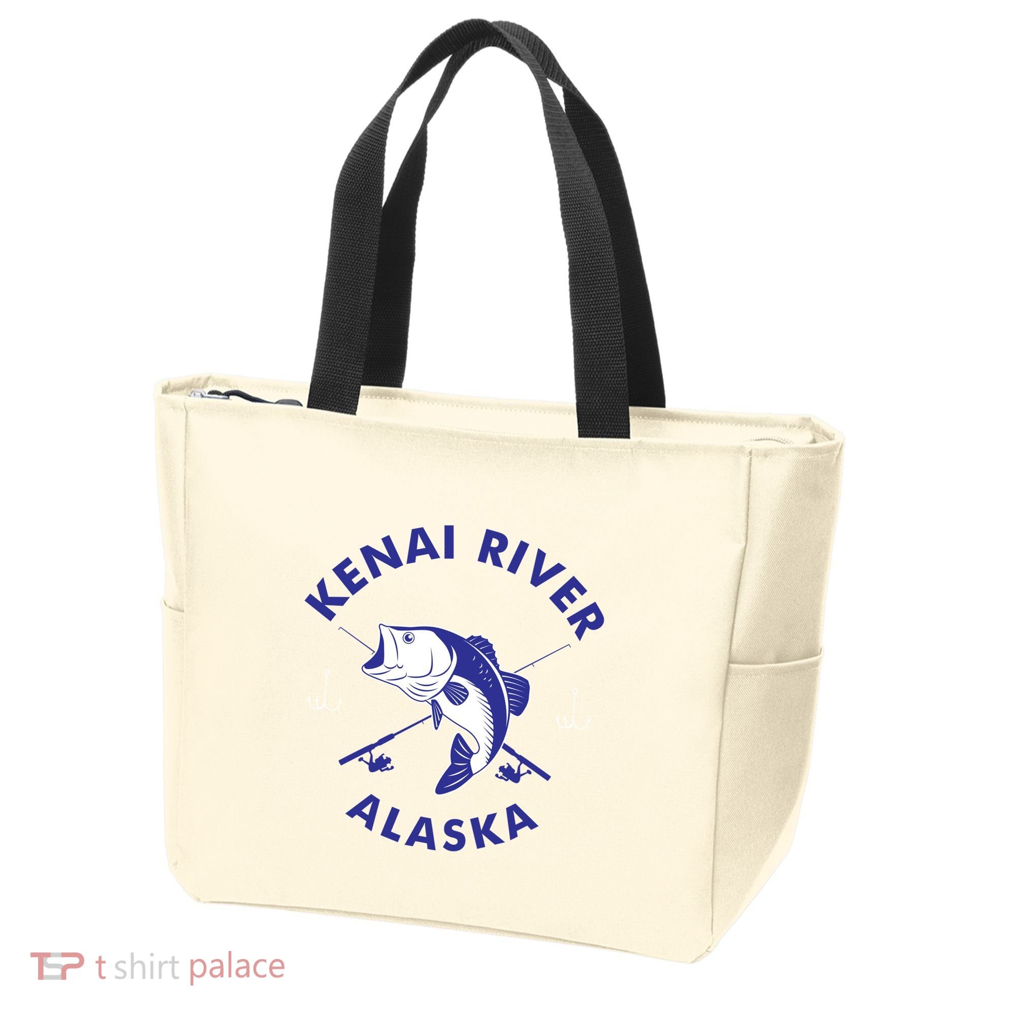 Fishing Club Kenai River Alaska Tote Bag