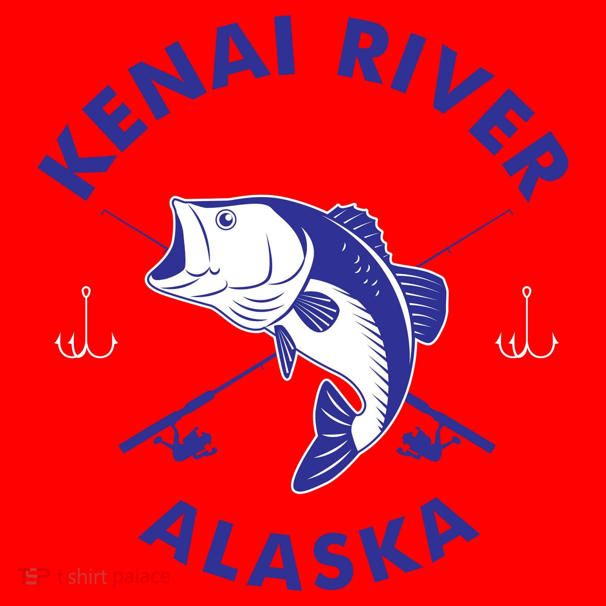 Fishing Club Kenai River Alaska Santa Hat