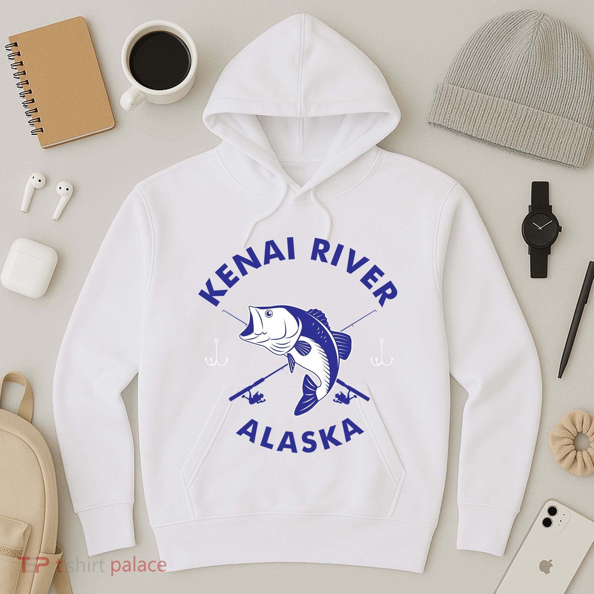 Fishing Club Kenai River Alaska Hoodie