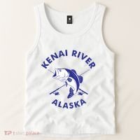 Fishing Club Kenai River Alaska Tank Top thumb 2