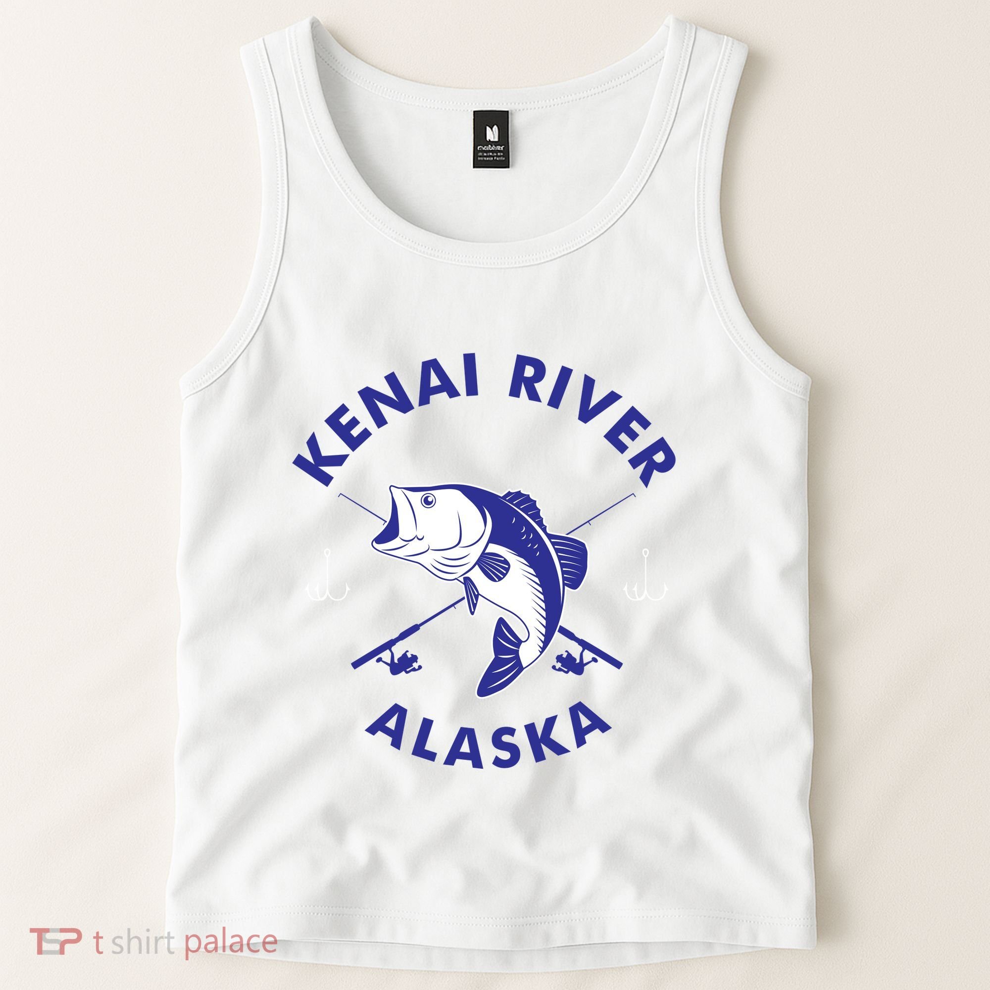 Fishing Club Kenai River Alaska Tank Top