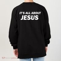 Freedom Charlie Kirk Its All About Jesus Back And Front Women's Sweatshirt thumb 1