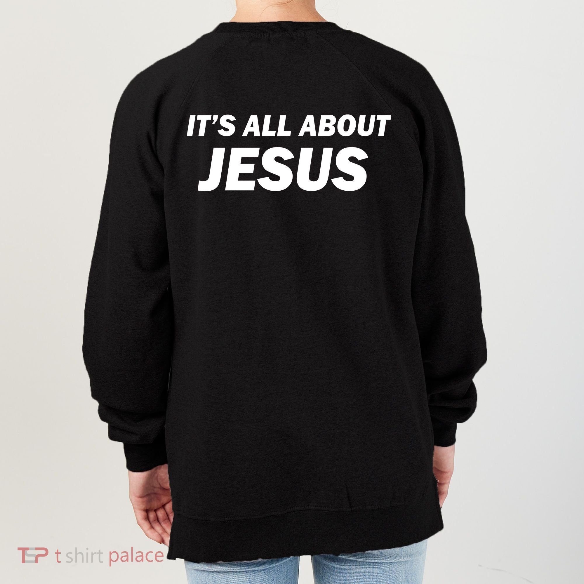 Freedom Charlie Kirk Its All About Jesus Back And Front Women's Sweatshirt