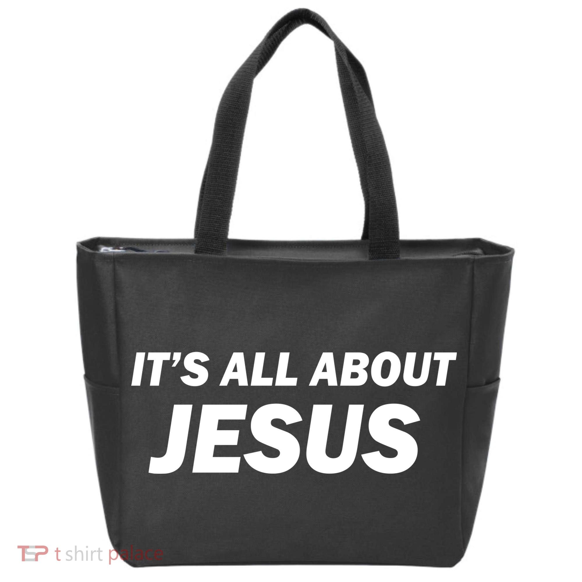 Freedom Charlie Kirk Its All About Jesus Back And Front Tote Bag