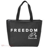 Freedom Charlie Kirk Its All About Jesus Back And Front Tote Bag thumb 0