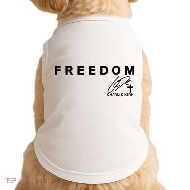 Freedom Charlie Kirk Its All About Jesus Back And Front Doggie Tank