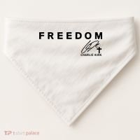Freedom Charlie Kirk Its All About Jesus Back And Front USA-Made Doggie Bandana thumb 0