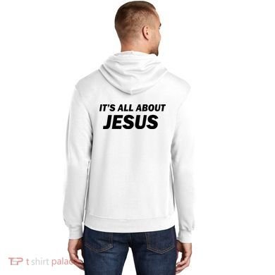 Freedom Charlie Kirk Its All About Jesus Back And Front Hoodie back