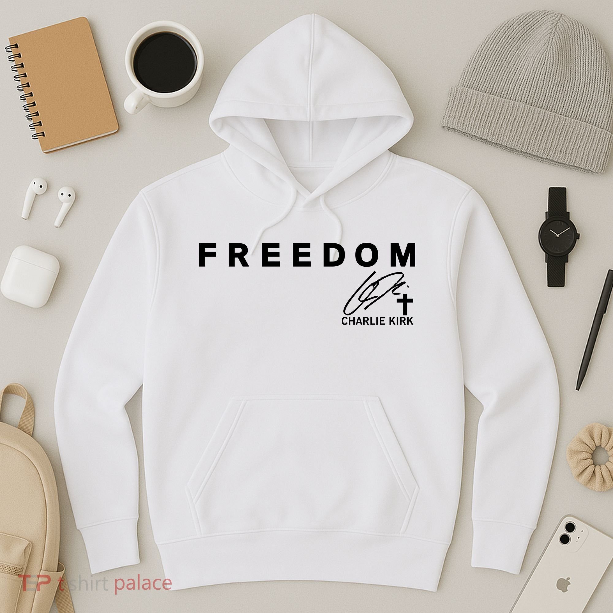 Freedom Charlie Kirk Its All About Jesus Back And Front Hoodie