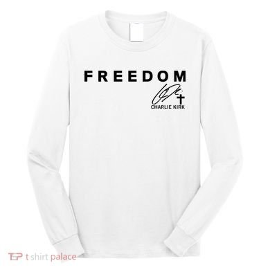 Freedom Charlie Kirk Its All About Jesus Back And Front Long Sleeve Shirt